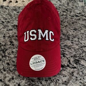 NWT Legacy Red USMC Cap
